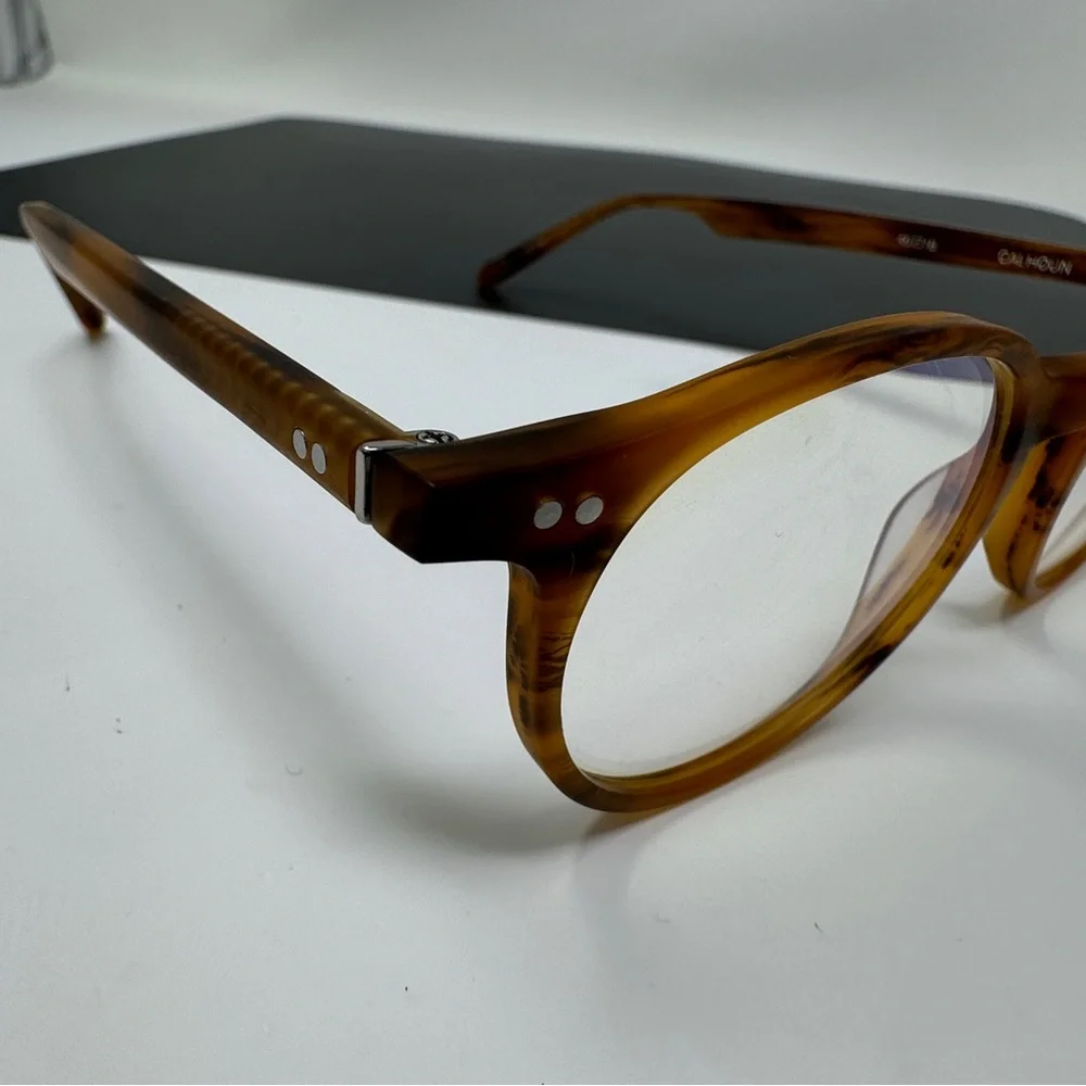 KREWE Tortoiseshell Round Eyeglass Frames - Picture 8 of 11